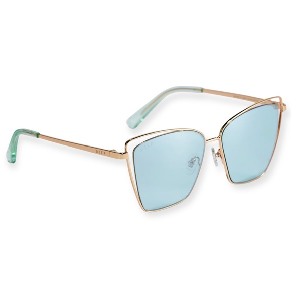 Diff Eyewear Accessories Diff Becky Ill Sunglasses Gold Frame